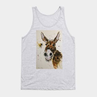 Funny Donkey and a Bumble bee Tank Top